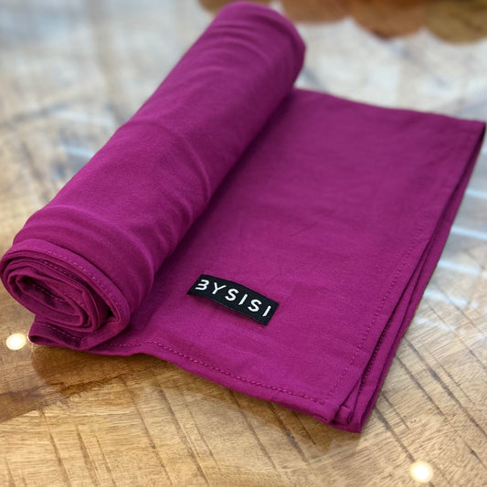 Bamboo Jersey in Berry - BYSISI