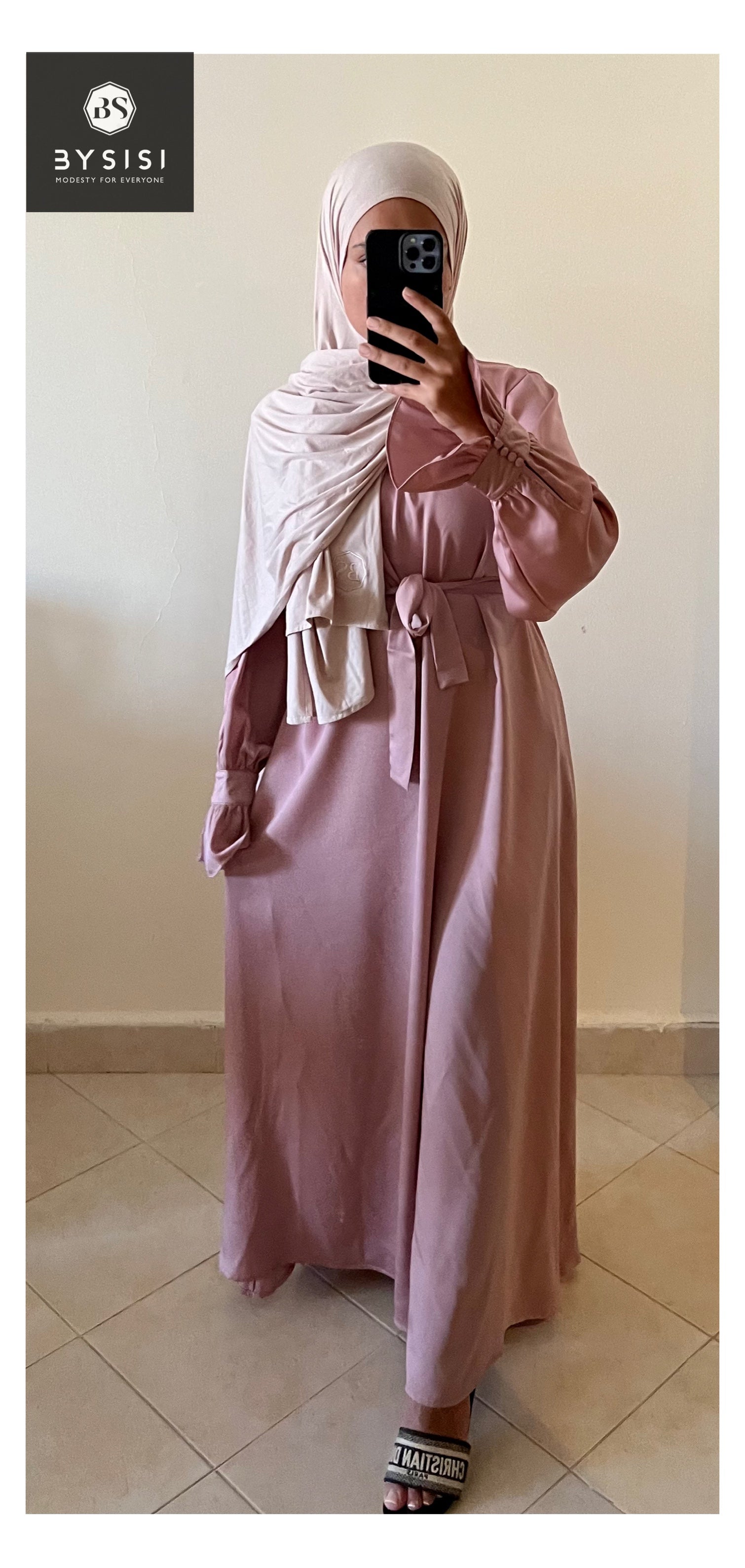 Manal Abaya in Rose - BYSISI